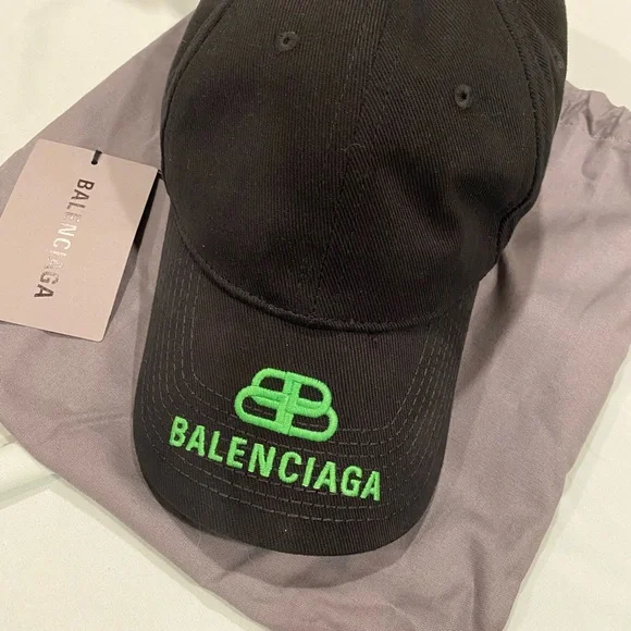 BALENCIAGA HAT BB VISOR CAP BB ロゴ刺繍 キャップ